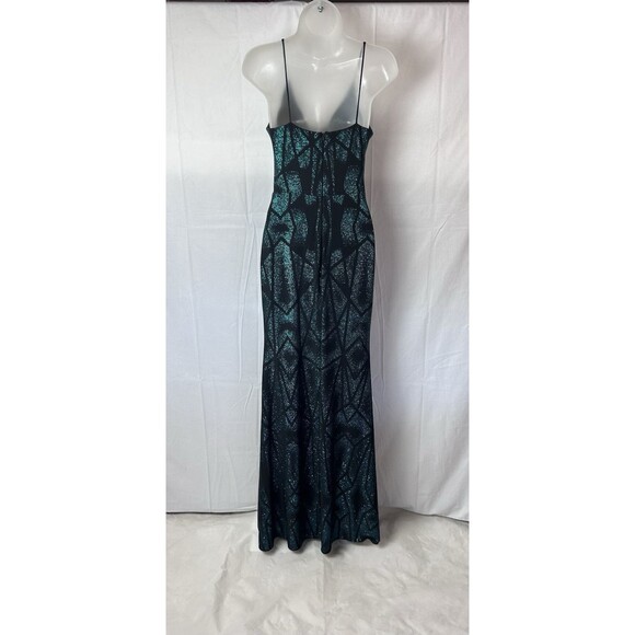 Betsy Adams Womens 6 Black Spaghetti String Green Sparkles‎ - Picture 9 of 10